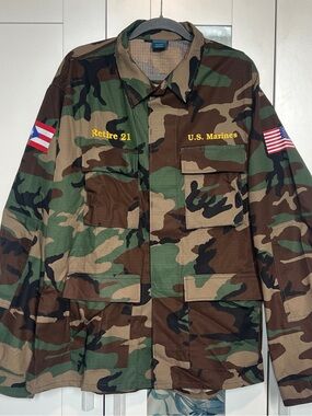 U.S. Marines Camouflage Field Jacket - Brown/Green